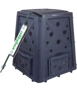 Compost Bin and Compost Turning Tool Combo Set 64 Gallon 4 access doors ... - €77,36 EUR