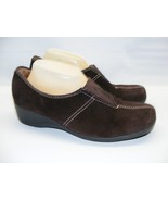 Naturalizer Armon 3 Brown Suede Leather Square Toe Loafers Shoes Size 11 W - £16.17 GBP