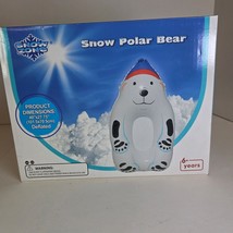 Snow Zone Snow Polar Bear Inflatable Snow Tube Sled 40&quot; Kids Ages 6+ New... - $468.48 MXN