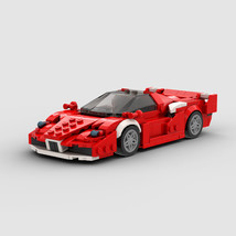 Red Super Running 8 Grid Car Assembled Building Block Toys - £26.01 GBP