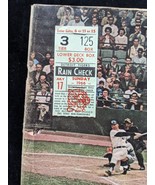 1966 Detroit Tigers vs Los Angeles Baseball Scorebook &amp; Ticket Stub - £23.99 GBP