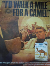 I’d Walk A Mile For A Camel Print Magazine Advertisement 1967 - $4.99