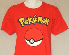 Men&#39;s Pokeball T-Shirt Size Large Pokemon Go Red Pikachu NEW Video Game Nintendo - £11.72 GBP
