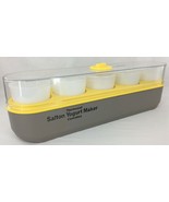 Vintage Salton Yogurt Maker Thermostat Controlled 5 Milk Glass Cups Mode... - $461.16 MXN