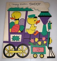 Vintage 1950’ s FORGET-ME-NOT Happy Easter Daddy Greeting Card - £4.69 GBP