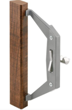 Prime-Line C 1025 Sliding Door Handle Set, Aluminum Finish , Wood Handle - $25.73