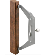 Prime-Line C 1025 Sliding Door Handle Set, Aluminum Finish , Wood Handle - £20.39 GBP