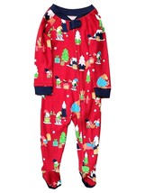 Infant Boys Red Gnome Footie Sleeper Sleep &amp; Play Christmas Pajama 6-9M - £11.05 GBP