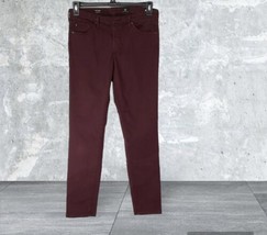 AG Adriano Goldschmied 29R Women&#39;s Maroon The Prima Mid Rise Skinny Made... - $43.51