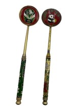Vintage Japan Cloisonne Spoon 6&quot; Panda Kabuki Mask Gold Tone Oriental Ja... - $337.12 MXN