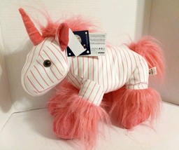 CHICAGO CUBS PINK PINSTRIPE PLUSH UNICORN Foco MLB Baseball Stuffed Animal - £12.73 GBP