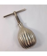 Vintage Nut shell Cracker twist Handle metal t-bar handheld screw vise w... - $18.99 CAD