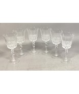 Set Of 6 Lenox Gala Elegant Crystal Wine Glasses - $24.75