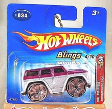 2005 Hot Wheels #34 First Editions-Blings  MERCEDES-BENZ G500 Purple Short Card - £7.04 GBP