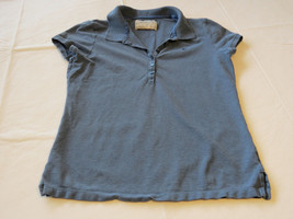 Aeropostale Polo womens short sleeve shirt top XL blue GUC pre owned# - £12.33 GBP