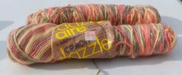 Caron Dazzleaire 4 Ply Creslan Nylon Vtg Yarn 2 Skeins Autumn 2669 Varigated - £17.32 GBP