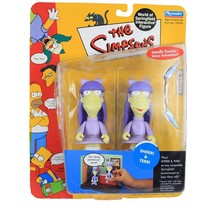 The Simpsons Sherri &amp; Terri Action Figure Playmates Toys NIB Voice Activ... - $18.55