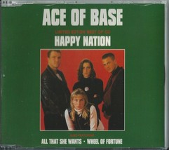 Ace Of Base - Happy Nation / All That She Wants / Wheel Of Fortune 1993 Eu Cd - £9.87 GBP