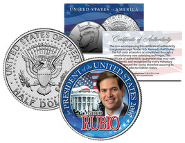 MARCO RUBIO FOR PRESIDENT 2016 Campaign Colorized JFK Half Dollar U.S. Coin - $12.16