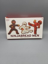 Fred Ninja Bread Men Ninja Cookie Cutters Set of 3 Fun Karate Baking Kids Party - £5.46 GBP