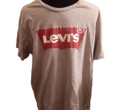 Levi&#39;s Big Logo Unisex XL Gray T-Shirt Levi Strauss &amp; Co Short Sleeve Te... - $179.57 MXN