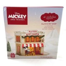 St Nicholas Square Disney Plutos Pet Shop Minnie Mouse Christmas Village House - £90.99 GBP