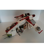 Custom Clone Wars Republic Gunship with figures stickers and instruction... - £59.75 GBP