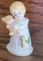 Enesco ~ Growing Up ~ Porcelain Girl ~ Figurine ~ Age 1 ~ 2.5&quot; Tall - £17.93 GBP