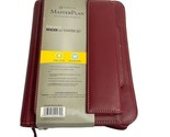 Franklin Covey Master Plan Red Binder 7 Ring Planner Zip Closure 2012 NOS - £36.72 GBP