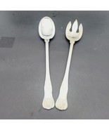 FB ROGERS Large Salad Fork &amp; Spoon Server KINGS pattern Silverplate ITAL... - $46.39 CAD