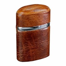 Bizard and Co. - The &quot;Triple Jet&quot; Table Lighter - Antique Saddle Leather - £101.69 GBP