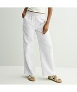 Juniors&#39; SO® High-Rise Double Gauze Pants, Girl&#39;s, Size: XS, Modern White - $28.05 CAD