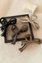 Beige Bowknot Large Hair Claw Clip - $52.28 MXN