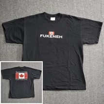 Fukeneh Vancouver Canada T-shirt Mens Size XL Funny Vtg Y2K Canadian Fla... - £12.33 GBP