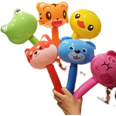Inflatable hammer cartoon children with bell frog balloon small gift small - £9.12 GBP