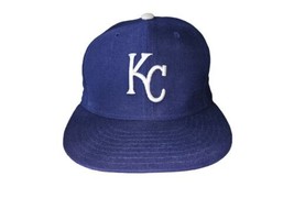 Vintage Kansas City Royals Hat New Era Diamond Collection Pro Model Wool 7 1/8 - £22.58 GBP