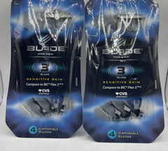 Lot Of 2 Blade for Men Disposable Razors 3 Blade Sensitive Skin 4 Pack - £9.37 GBP