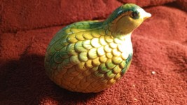 Vintage Bird Figurine Porcelain/Ceramic Quail Nesting Decor - Muliti col... - $18.32