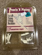 Pearls &#39;N Piping, Sewing Machine Presser Foot Set - Fits Zig-Zag Machine... - $21.46