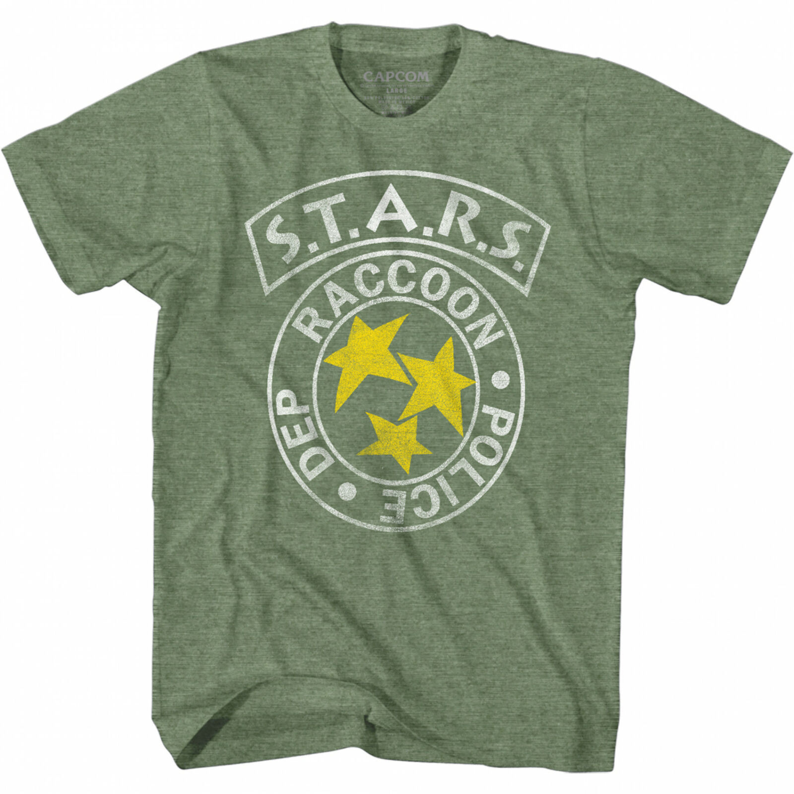 Resident Evil STARS Racoon City Police T-Shirt Green - $28.98 - $30.98