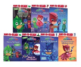 PJ MASKS Disney Junior Series LEVEL 1 READERS Set of 7 Paperback Books - $28.12