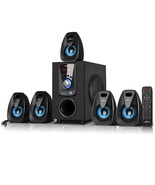 5.1 Channel Bluetooth Surround Sound Speaker System Blue - $136.00