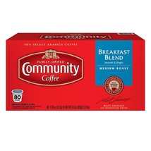 Community Coffee Breakfast Blend Coffee 80 to 320 Keurig K cups FREE SHIPPING - $59.88+