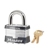 #1 1-3/4&quot; Dual Locking Levers Keyed Alike Padlock #3302 - £41.69 GBP