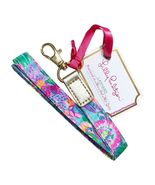 One Lilly Pulitzer Lanyard Colorful Floral Me And My Zesty Key Holder - $17.09