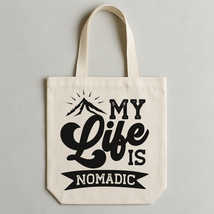 My Life is Nomadic Tote Bags - $34.21 CAD