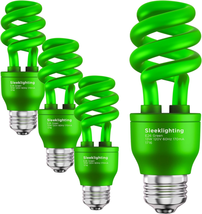 Sleeklighting 13 Watt Green Spiral Cfl Light Bulb- Ul Approved- General Purpose - £16.68 GBP