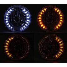 OCTANE LIGHTING 7&quot; Halogen Crystal Clear White Led Halo Amber Turn Signal Motorc - £23.70 GBP