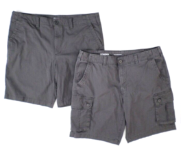 Lot of 2 Sonoma Mens Everyday Shorts 38 Gray (1 Casual Walking Shorts &amp; 1 Cargo) - £12.53 GBP