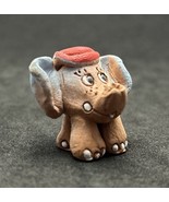 Vintage Porcelain Handmade Elephant Figure 3cm High - $506.53 MXN